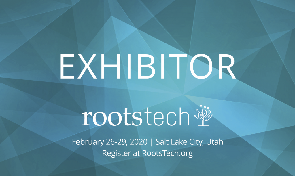DNA Painter exhibitor badge for Rootstech, Feb 26-29 2020, Salt Lake City, Utah