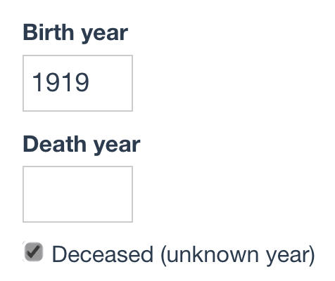 The new checkbox to indicate that someone is deceased and should be ruled out as a potential tester