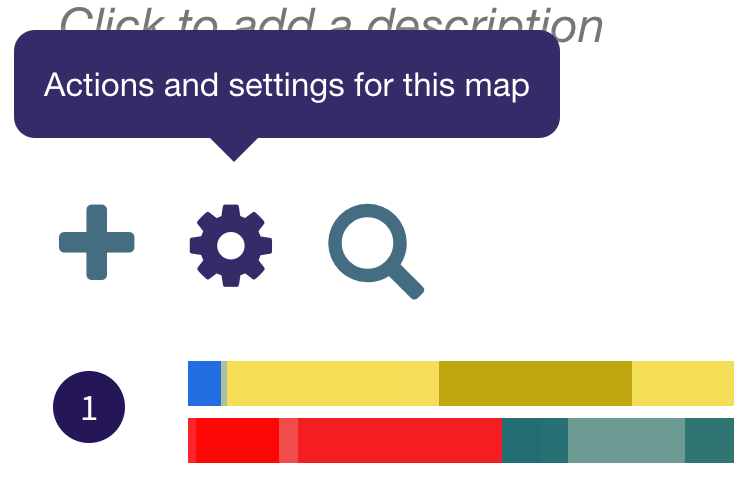 The settings cog above chromosome 1