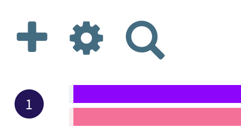 The settings cog above chromosome 1