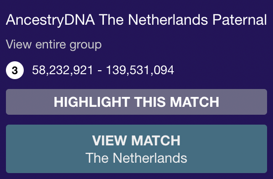 The segment popup that appears when I click on a Netherlands segment