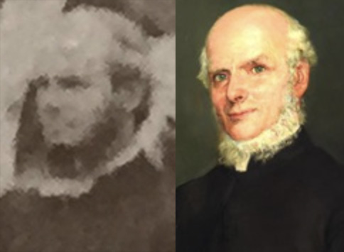 A comparison of person 14 and a portrait of the clergyman H. A. Olivier by his son Herbert.