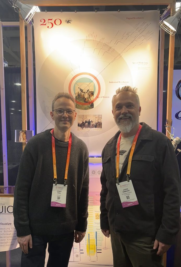 Jonny with Jason Simmons in the RootsTech 2026 Expo Hall